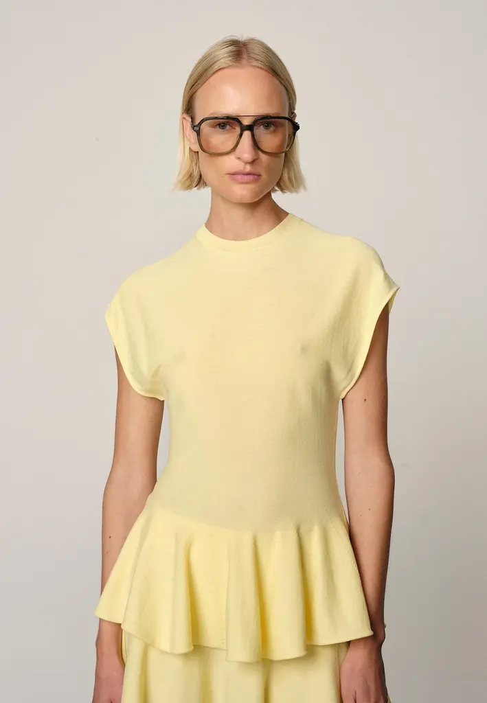 Birgitte Herskind Sean knit blouse - Citrine