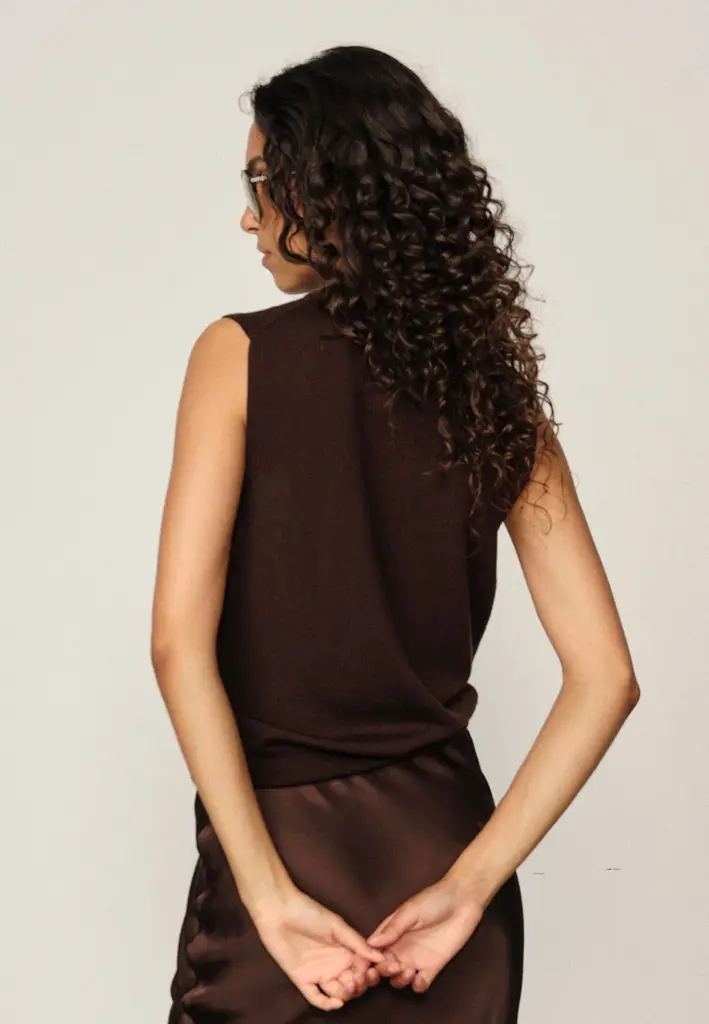 Birgitte Herskind Fabien knit top - Mahogany
