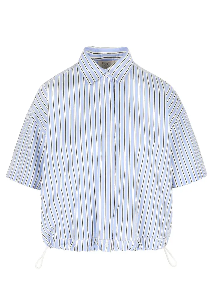 Rae Jodi shirt - Black/ blue stripe