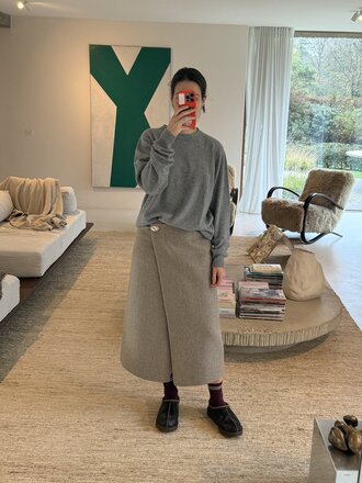 DAY Pepper skirt - Beige melange