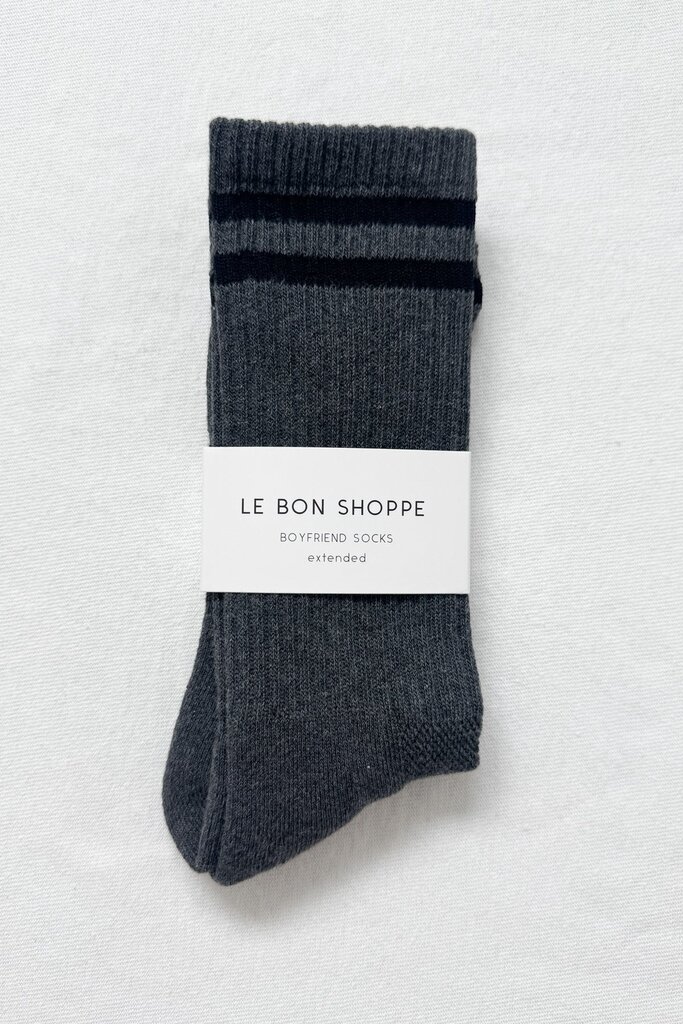 Le Bon Shoppe Extented boyfriend socks - Charcoal