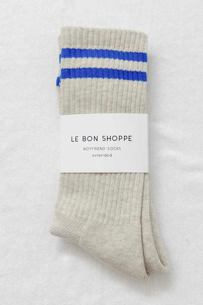 Le Bon Shoppe Extented boyfriend socks - Ice
