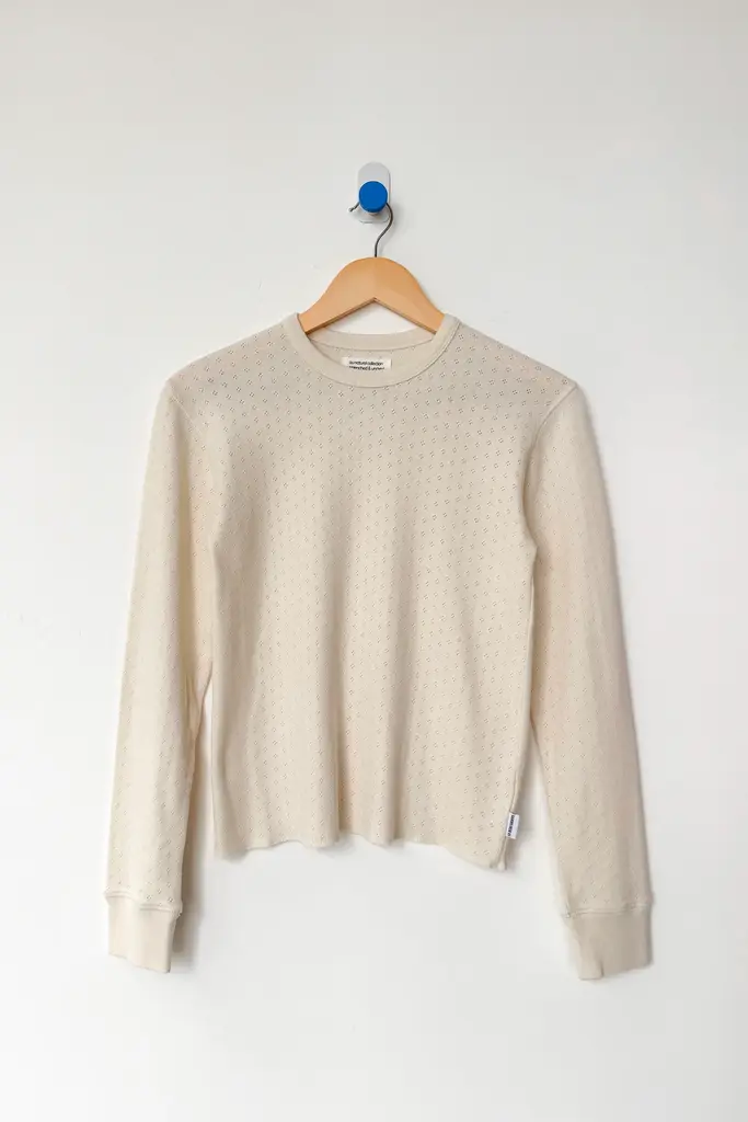 Le Bon Shoppe Pointelle fundamental tee - Cream