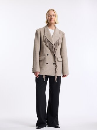 ONE and OTHER Beth Wool Jacket - Taupe Melange