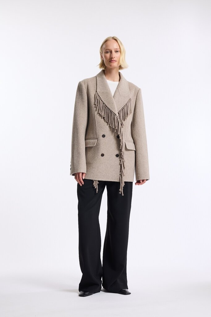ONE and OTHER Beth Wool Jacket - Taupe Melange