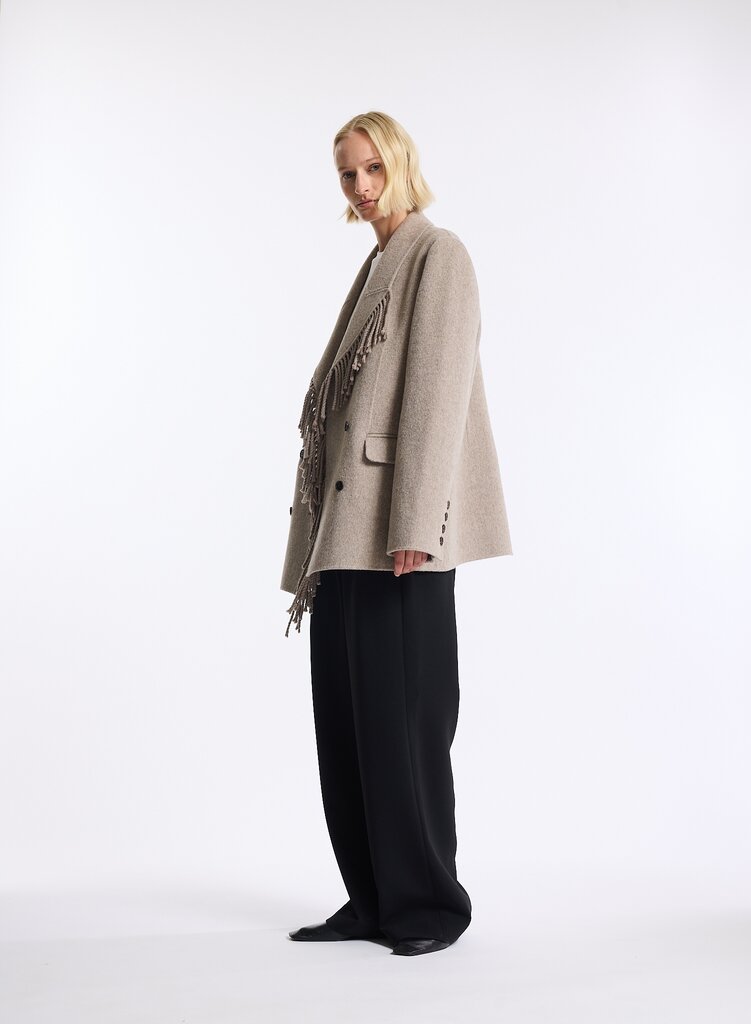 ONE and OTHER Beth Wool Jacket - Taupe Melange