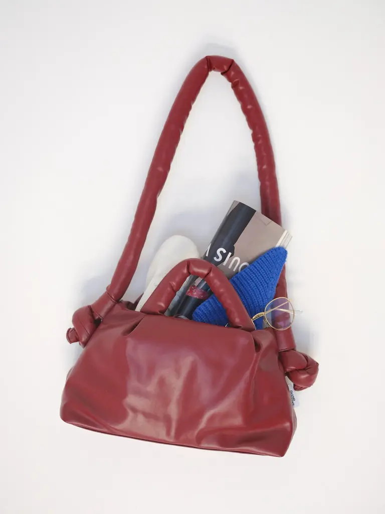 Ölend Mini Ona Vegan Leather Bag - Cherry Red