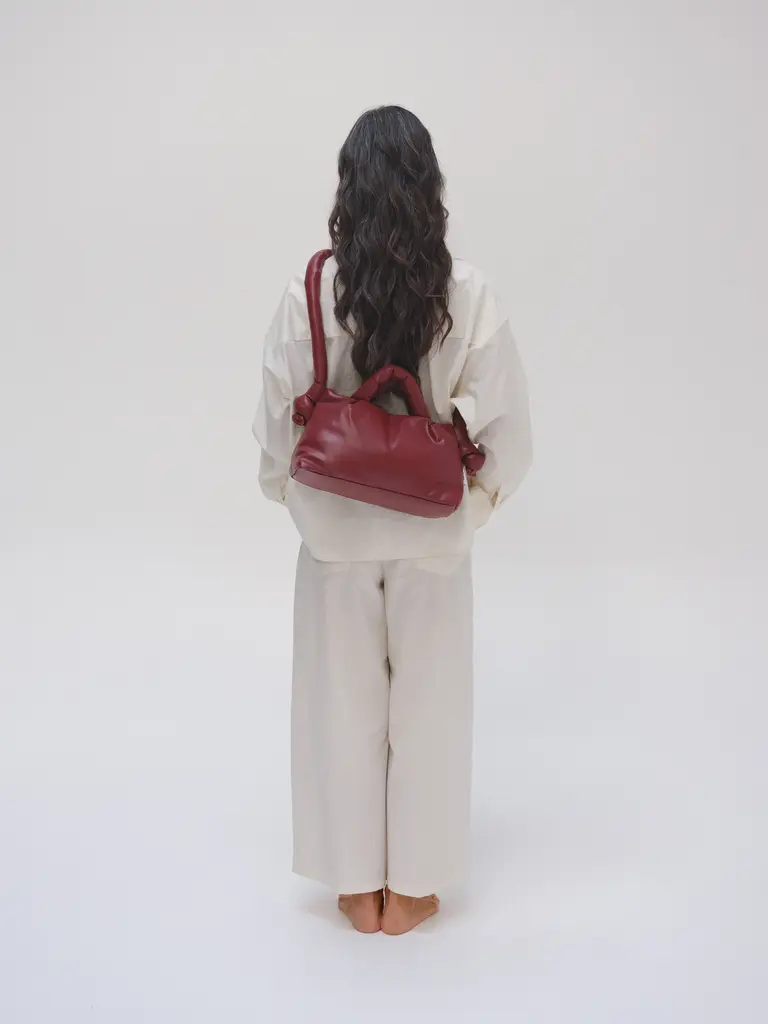 Ölend Mini Ona Vegan Leather Bag - Cherry Red