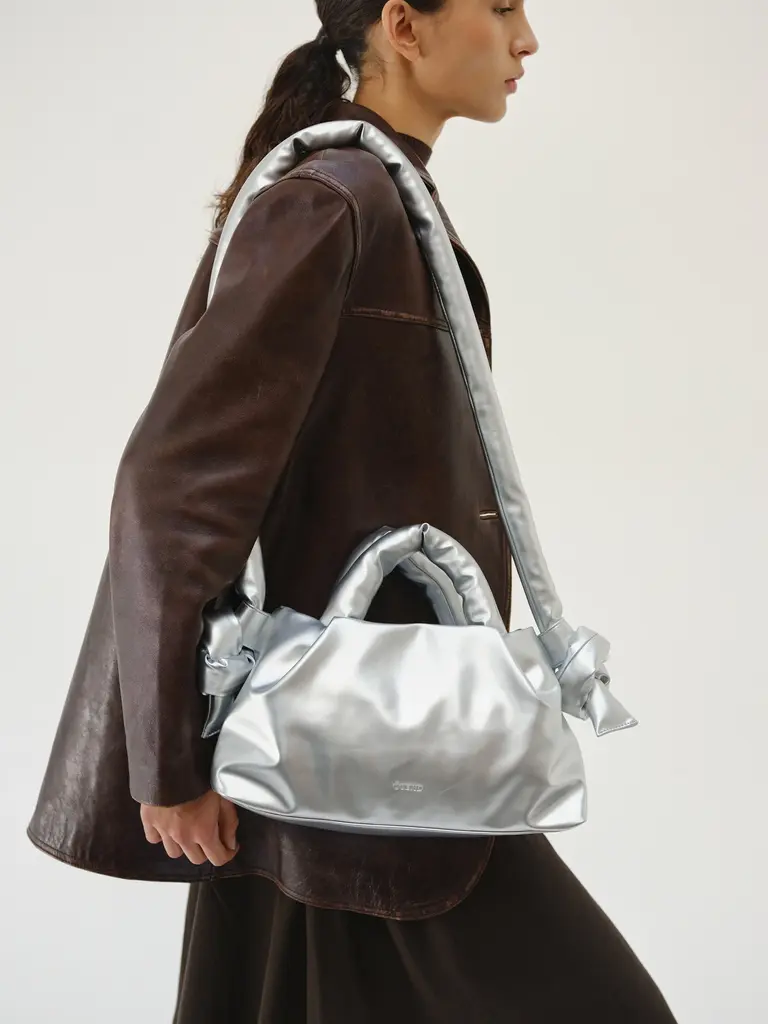 Ölend Mini Ona Vegan Leather Bag - Silver