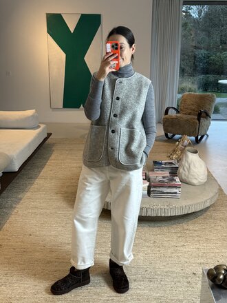 Âme Antwerp Madison vest - Light grey