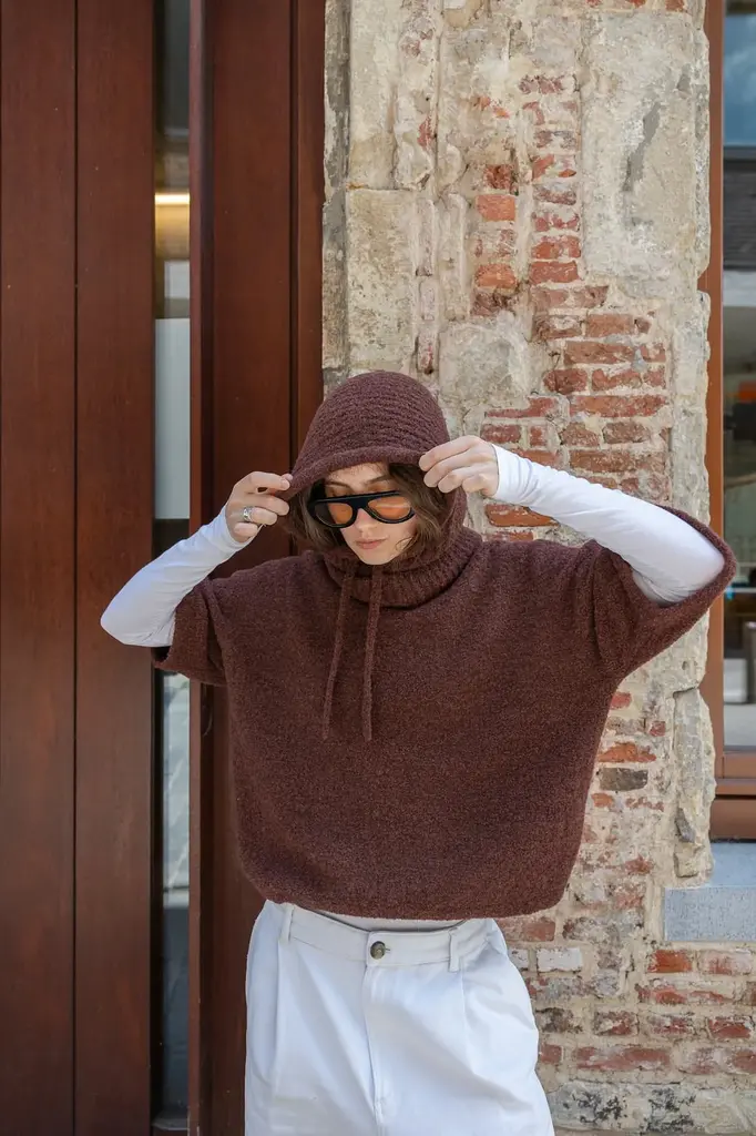 LN Knits Knitted T-shirt - Raw Cacao