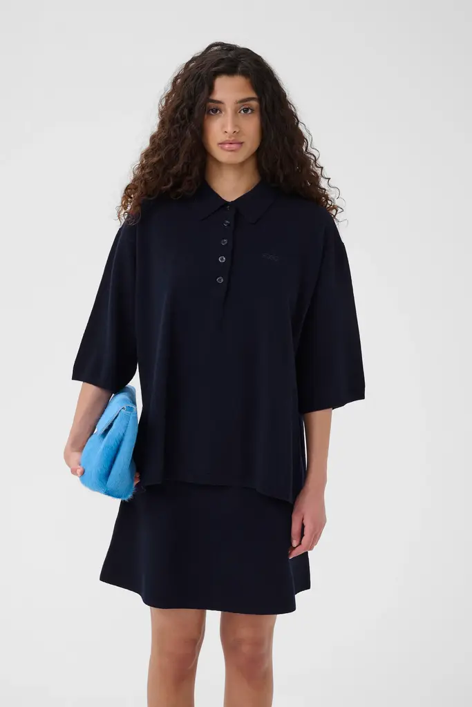 Gestuz Manzi Polo Pullover - Sky Captain