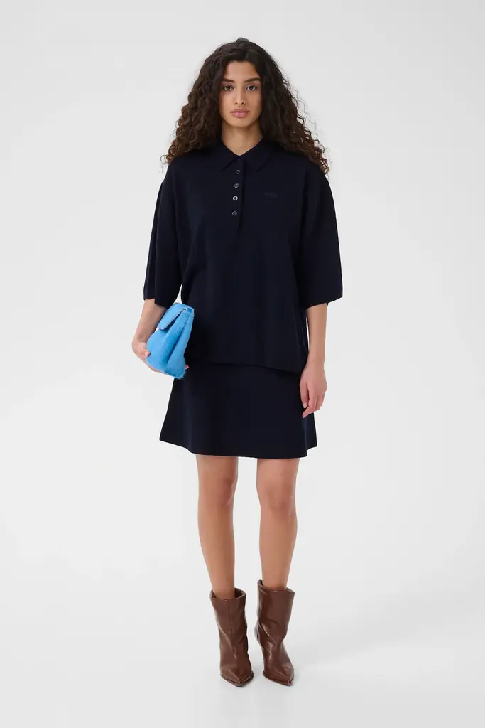 Gestuz Manzi Polo Pullover - Sky Captain