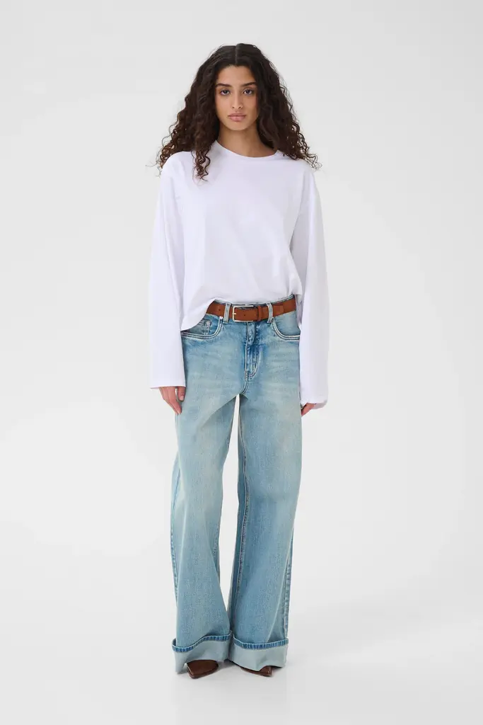 Gestuz Sara Wide Jeans - Washed Blue L:32