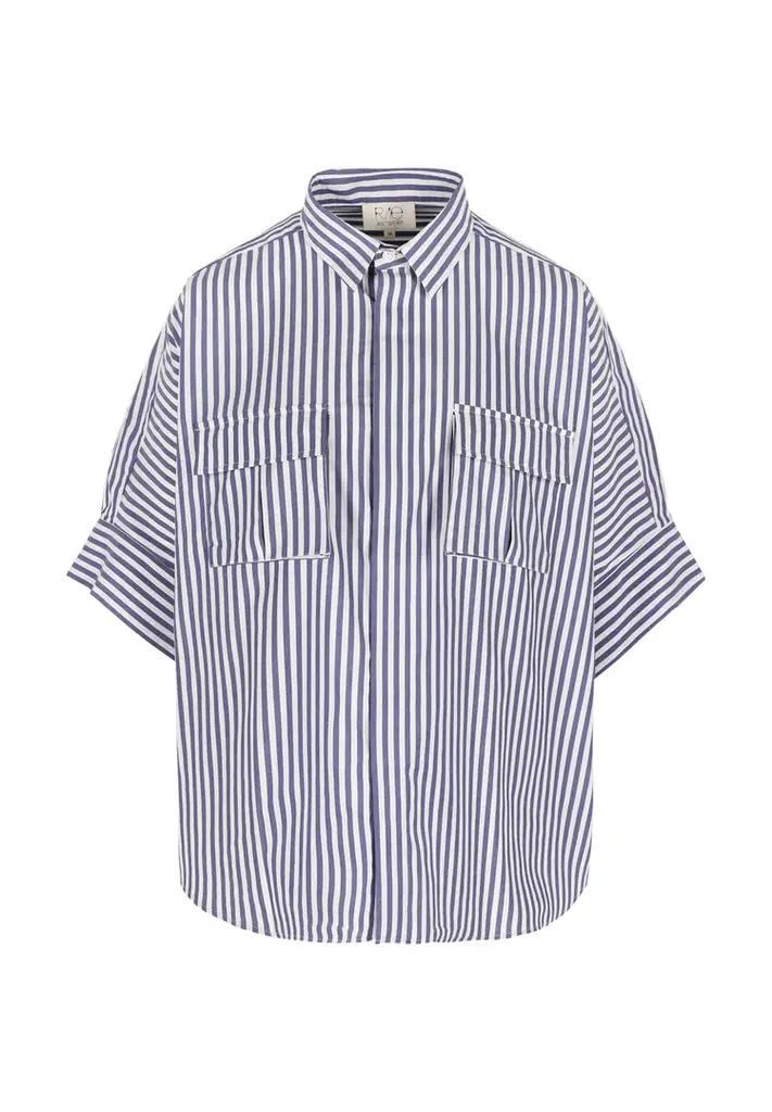 Rae Stockholm shirt - Blue/ white stripe
