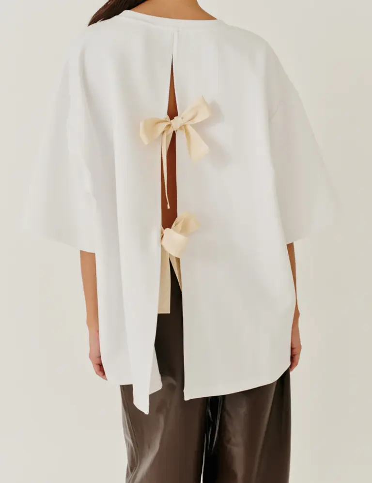 The Garment TG Bow Tee - White