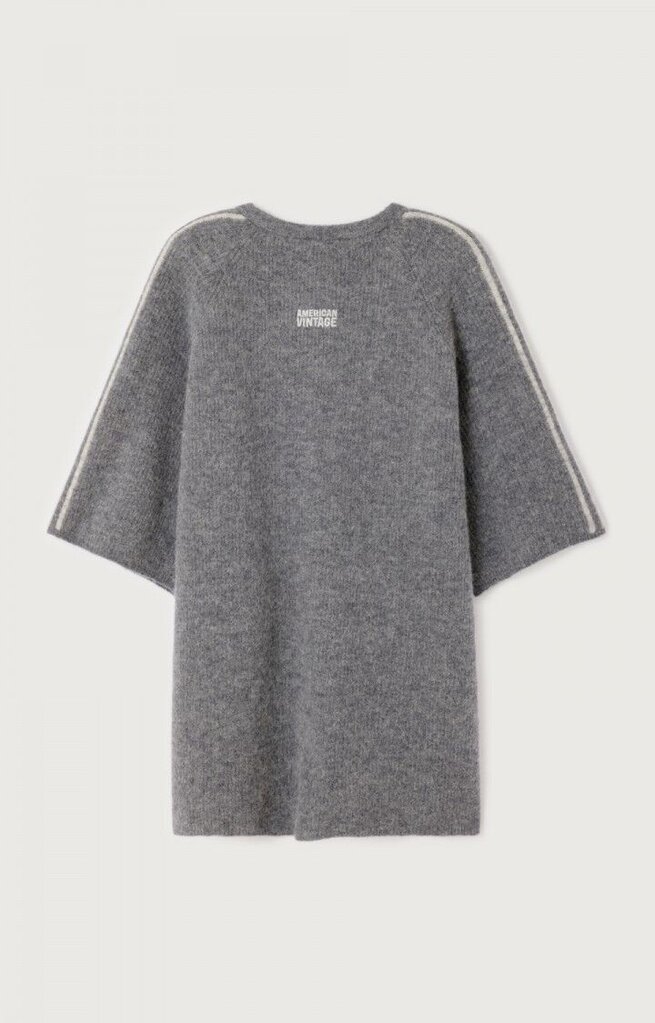 American Vintage Vitow Long Gilet - Acier Chine