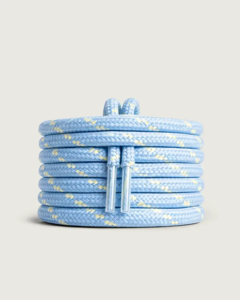 Posa Posa Laces - Baby Blue/Butter Yellow
