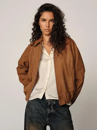 Birgitte Herskind Ray Suede Jacket - Cognac