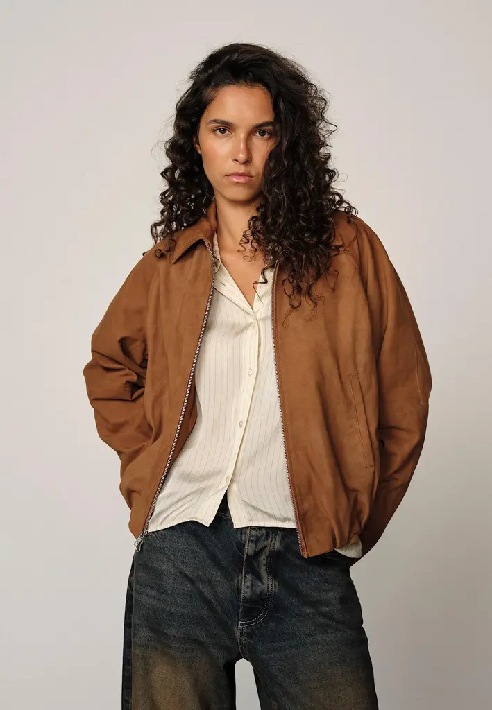 Birgitte Herskind Ray Suede Jacket - Cognac