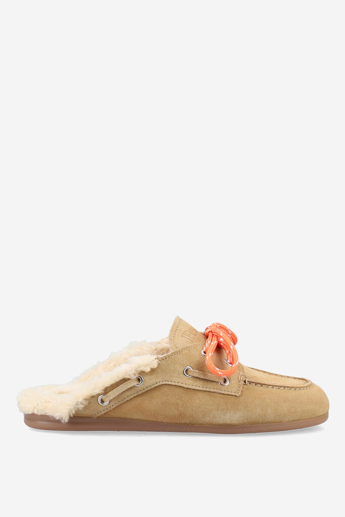 Posa Boat Loafer Mule Suede - Desert Tan