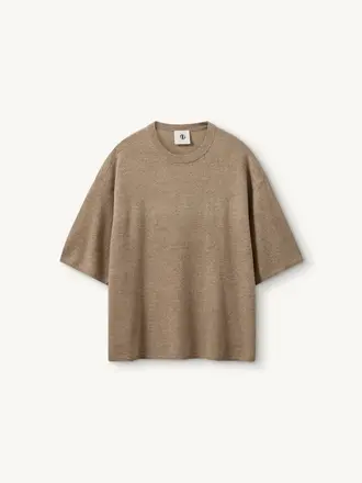 The Garment Como Oversized Tee - Truffle