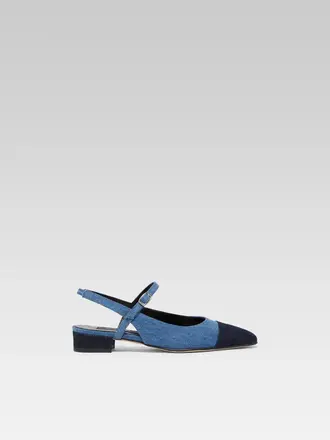 Carel Oceano Flats - Tissu Jeans