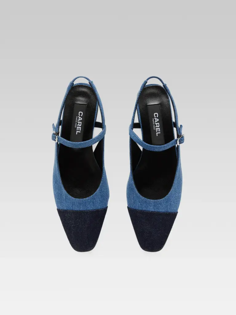 Carel Oceano Flats - Tissu Jeans