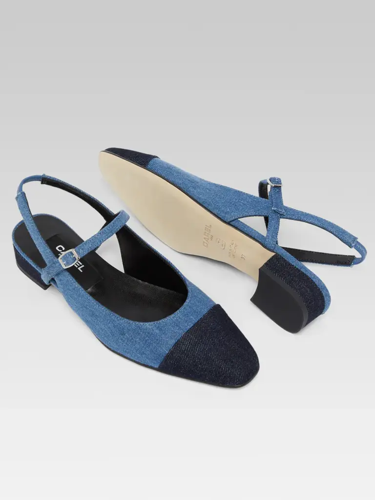 Carel Oceano Flats - Tissu Jeans