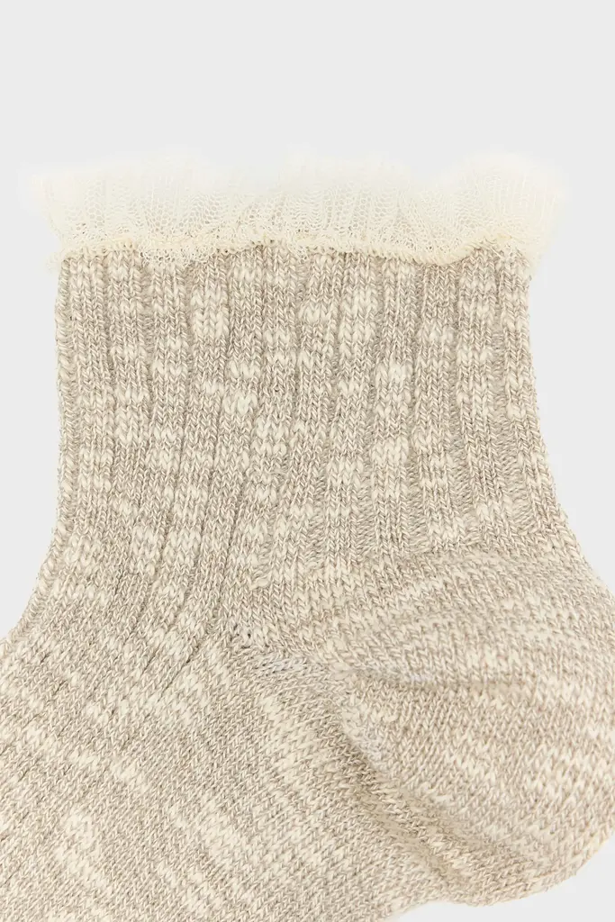 Bellerose Basoli Socks - Oyster