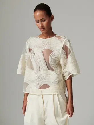 DAY Tatiana Blouse - Jet Stream