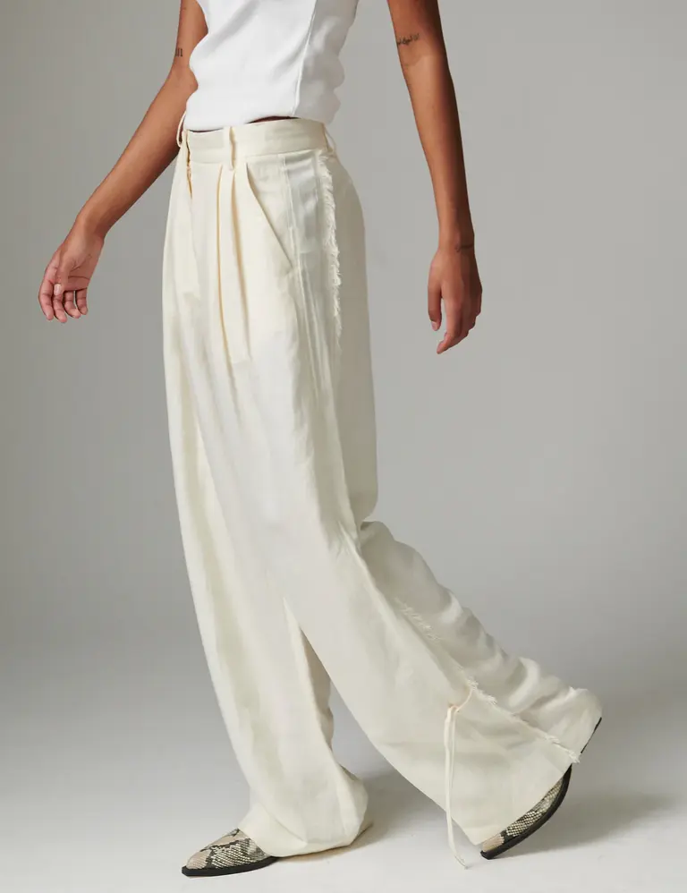 DAY Belle pants - Contrast linen cream