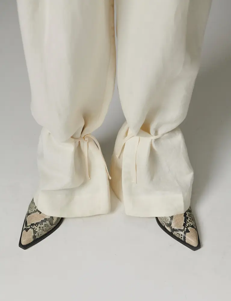 DAY Belle pants - Contrast linen cream