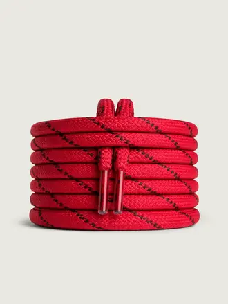 Posa Posa Laces - Red/Dark Brown