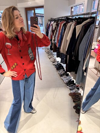 Nathalie Vleeschouwer Hyeres Knitwear - Coral Red