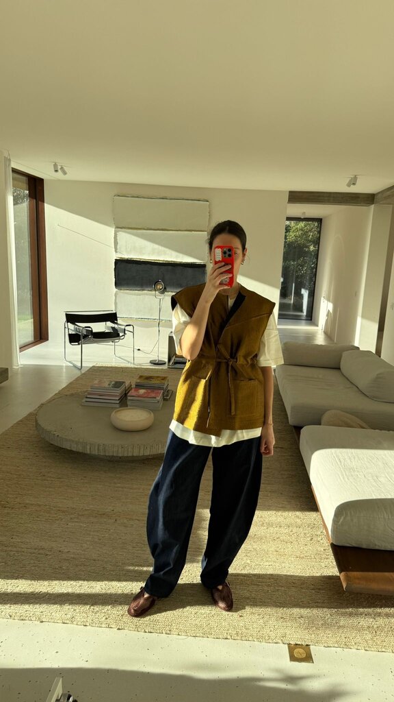 AVDW Brocy Sleeveless Jacket - Gold