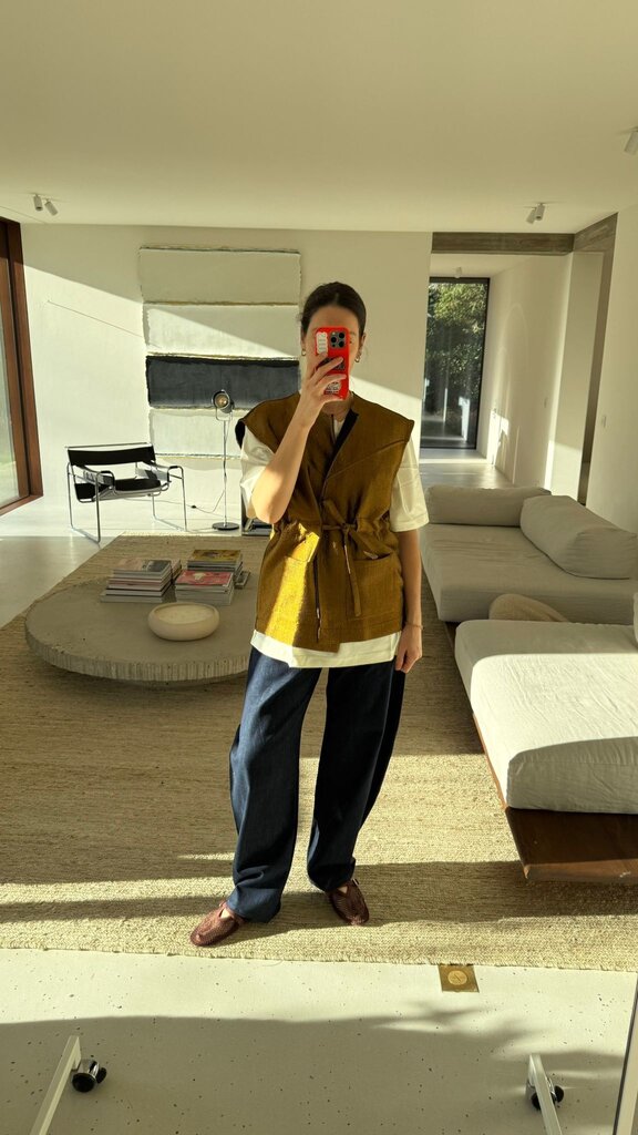 AVDW Brocy Sleeveless Jacket - Gold