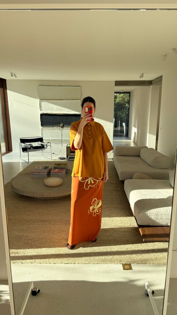 AVDW Flora Travel Maxi Skirt - Brown