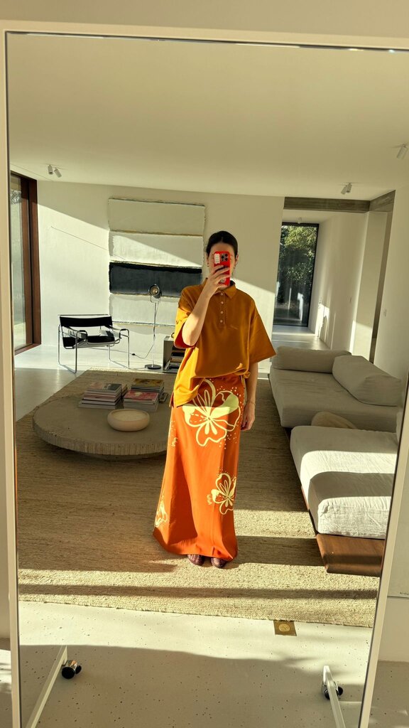 AVDW Flora Travel Maxi Skirt - Brown