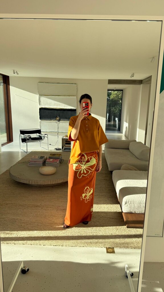 AVDW Flora Travel Maxi Skirt - Brown