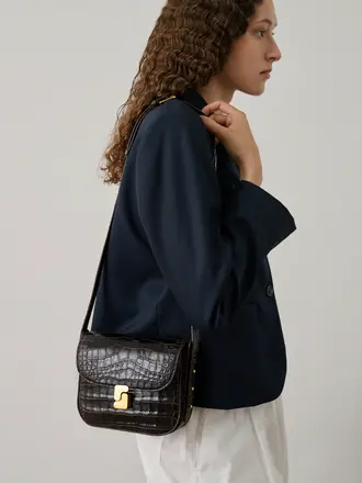 Soeur Bellissima Mini Handbag - Marron Fonce