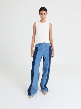 Liv The Label Joey Jeans - Mid Blue/Light Blue