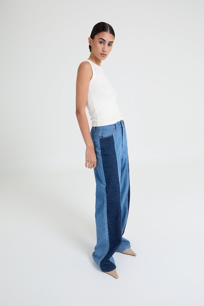 Liv The Label Joey Jeans - Mid Blue/Light Blue