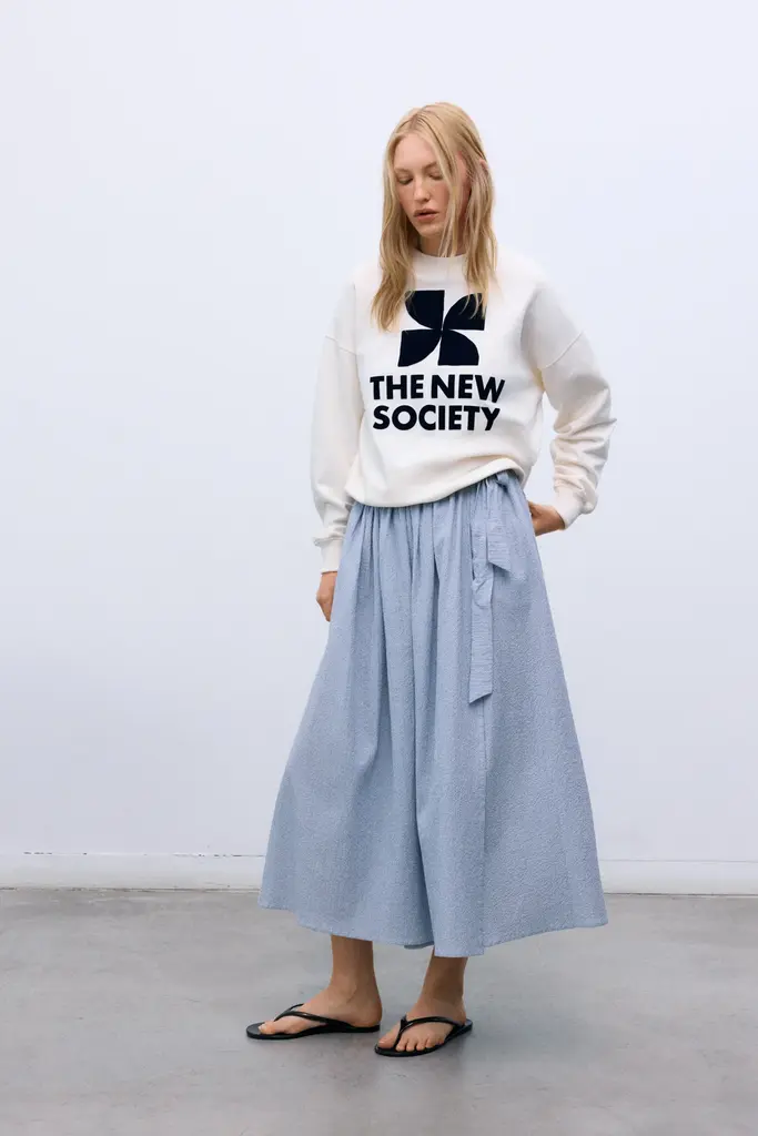 The New Society TNS Logo Sweatshirt - Ecru