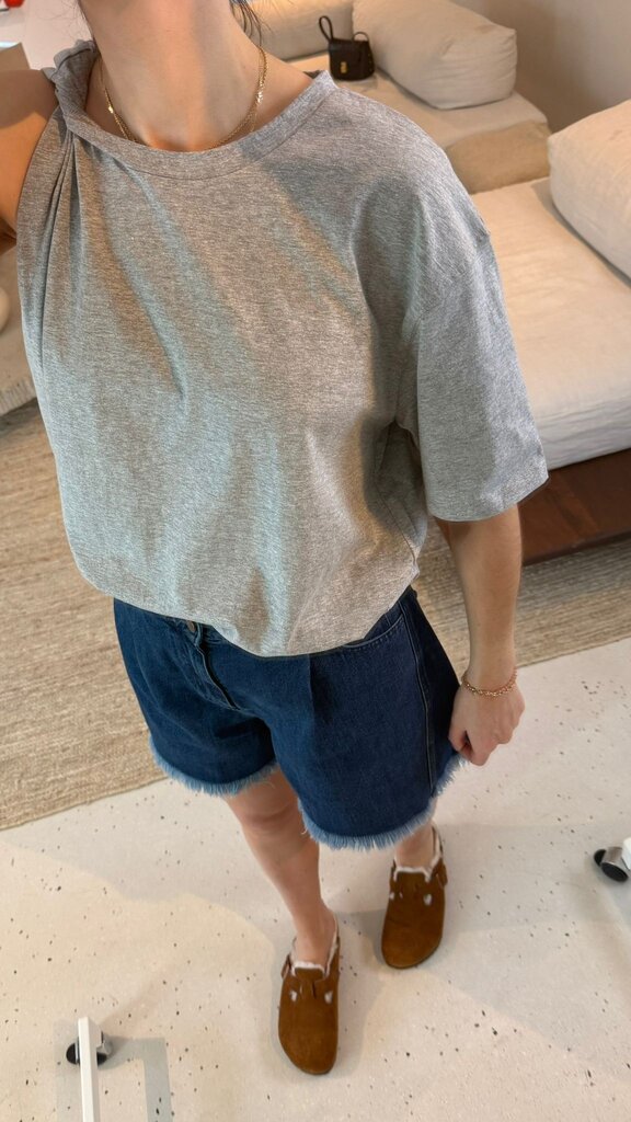 Mel Antwerp Boyfriend T-Shirt - Grey