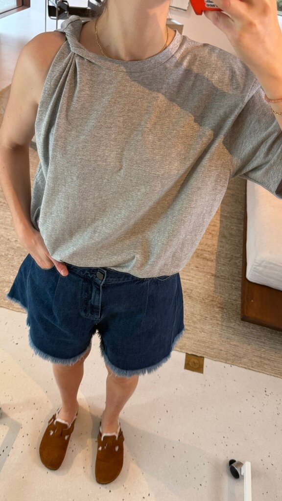 Mel Antwerp Boyfriend T-Shirt - Grey