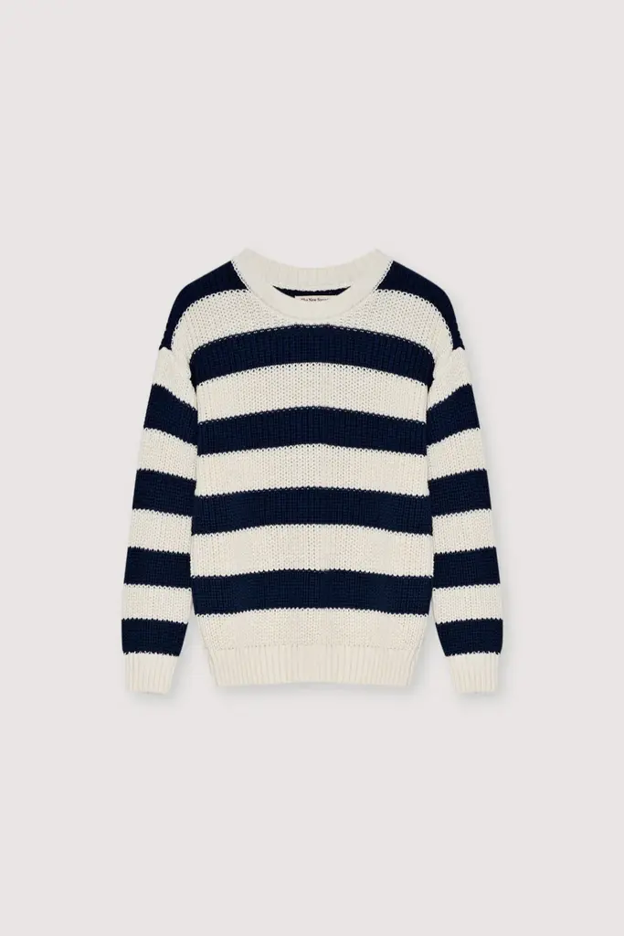 The New Society Musa Jumper - Summer Midnight Stripe