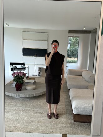 Soeur Isma Skirt - Marron Fonce