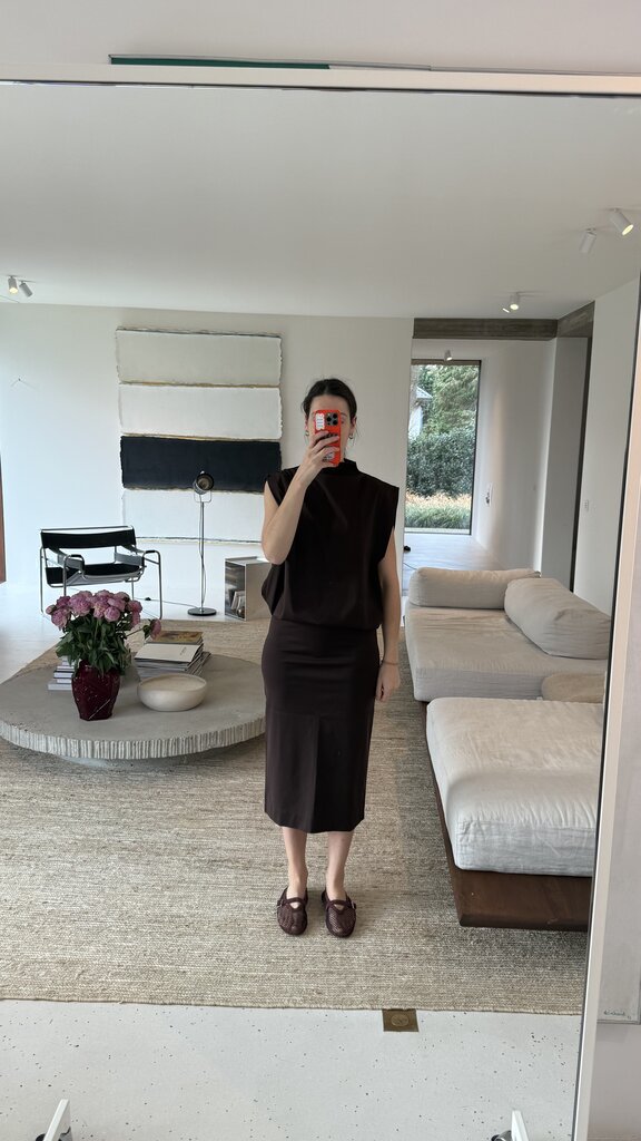 Soeur Isma Skirt - Marron Fonce