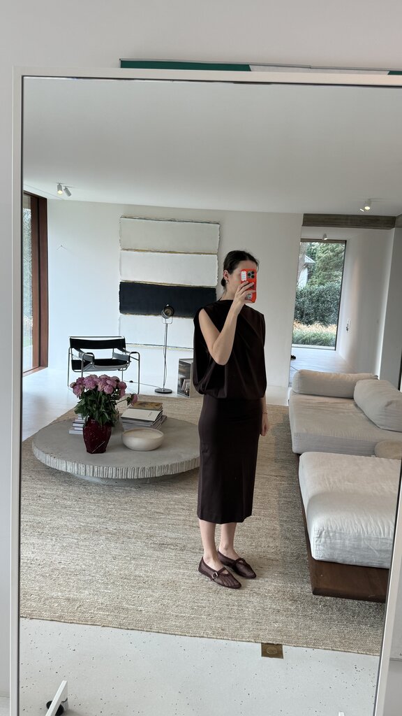 Soeur Idris T-shirt - Marron Fonce